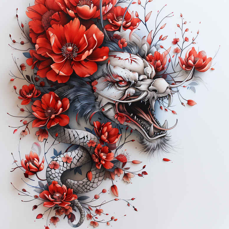 dragons tattoo design ideas Neotraditional sharp edges powerful for foot