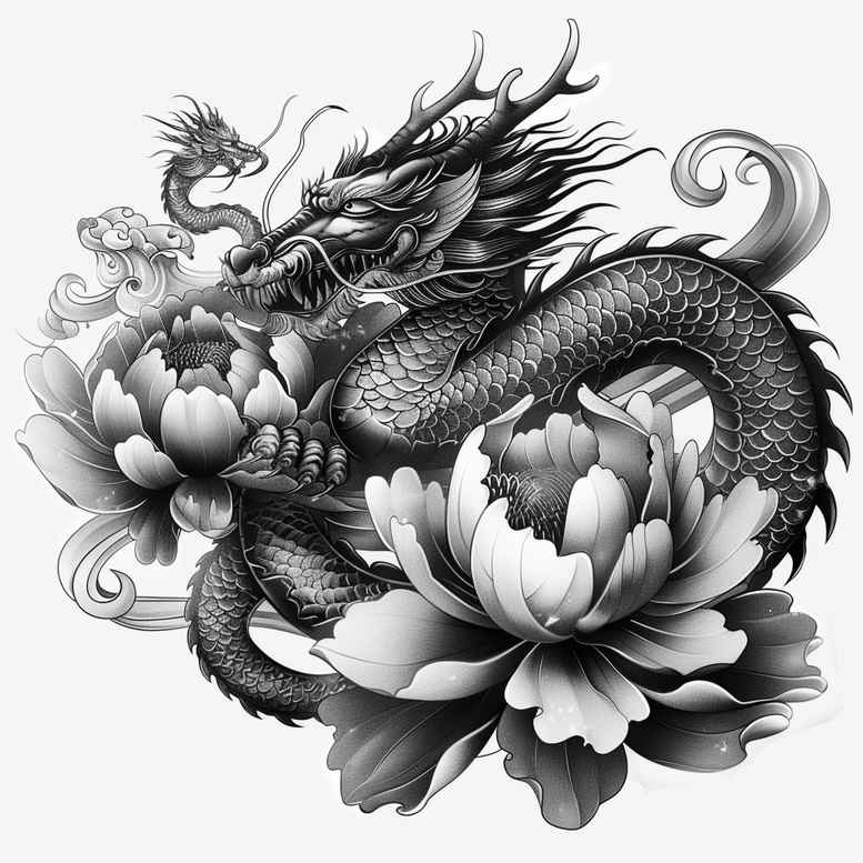dragons tattoo design ideas bokeh powerful wings for calf