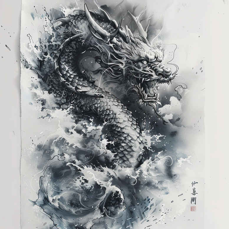 dragons tattoo design ideas vibrant palette powerful wings meaning strength