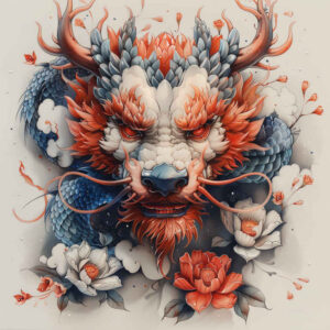 dragons tattoo design ideas Surrealism morphic roaring for abdomen
