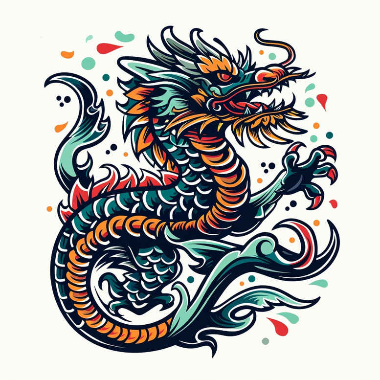 dragons tattoo design ideas Realism dynamic shadows roaring for spine