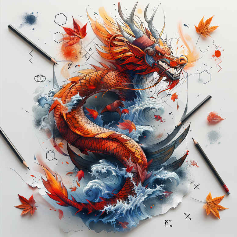 dragons tattoo design ideas decorative elements serpentine body for biceps