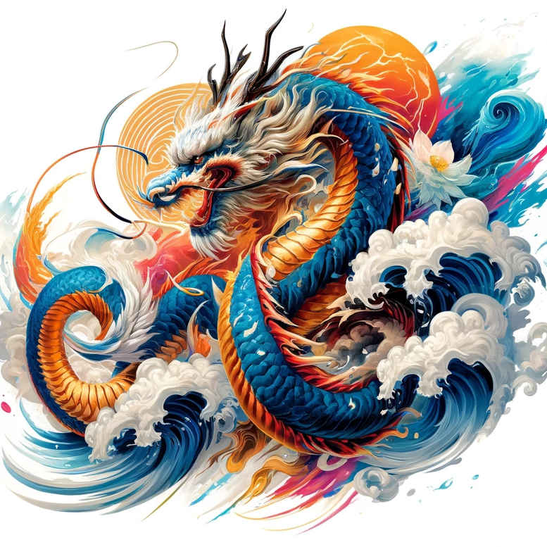 dragons tattoo design ideas high-contrast serpentine body for lower chest