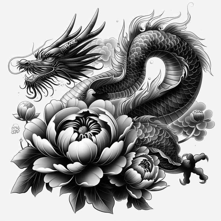 dragons tattoo design ideas Surrealism juxtaposition serpentine represents endurance