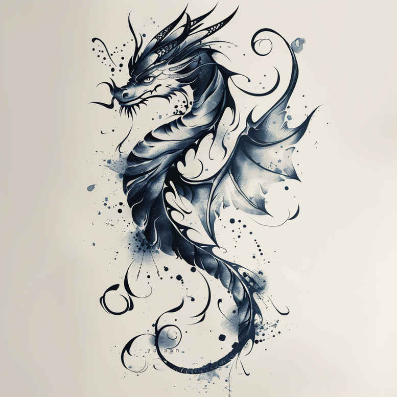 dragons tattoo design ideas saturated hues sharp claws for arm