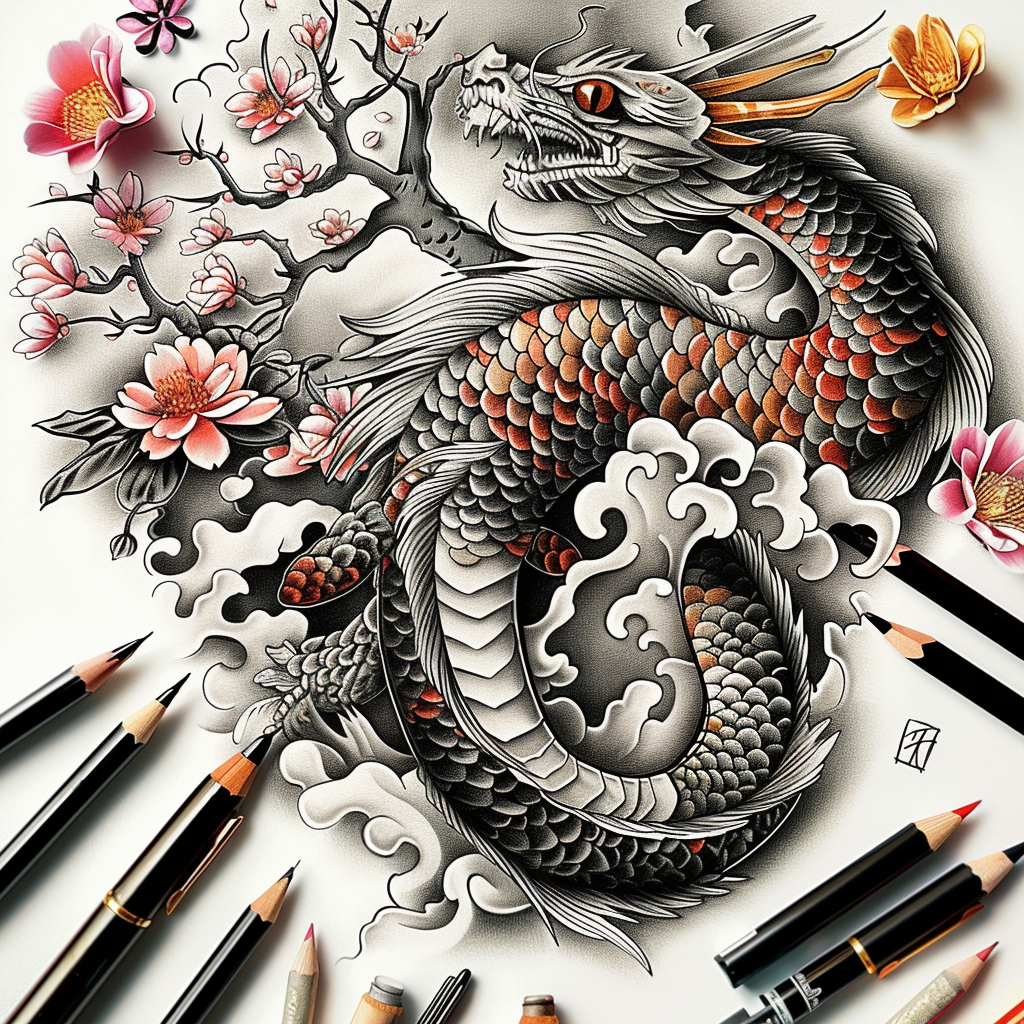 dragons tattoo design ideas clean fill sharp claws meaning courage