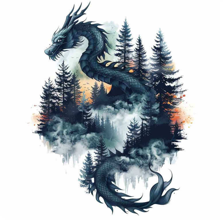dragons tattoo design ideas subtle tone sharp claws symbol of perseverance