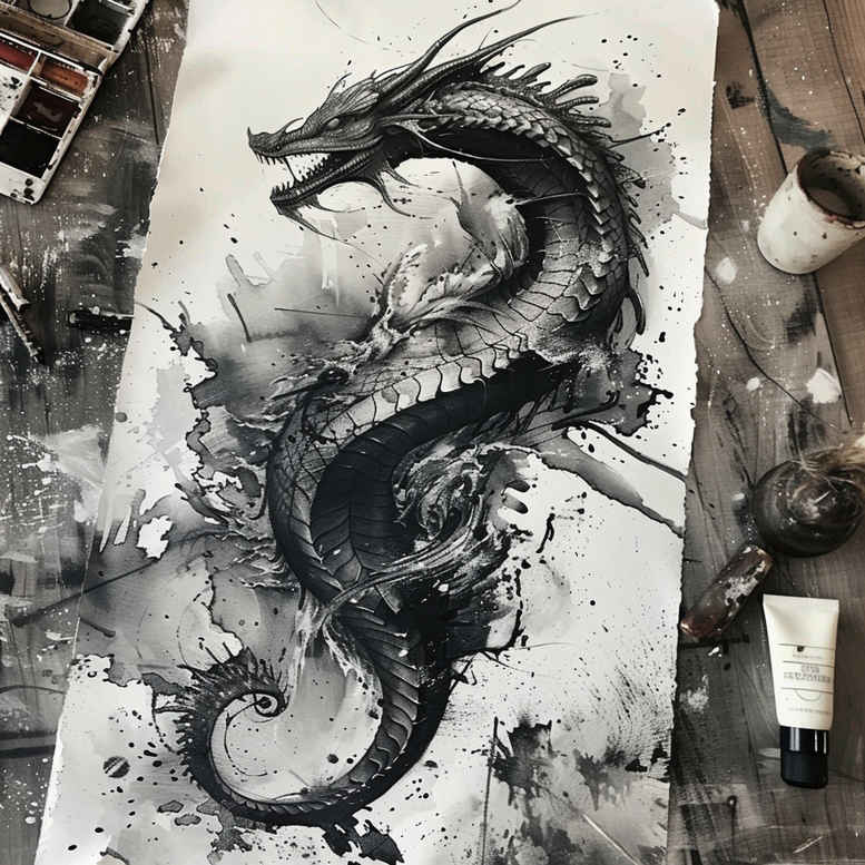 dragons tattoo design ideas vibrant tribal motifs for shoulder blade