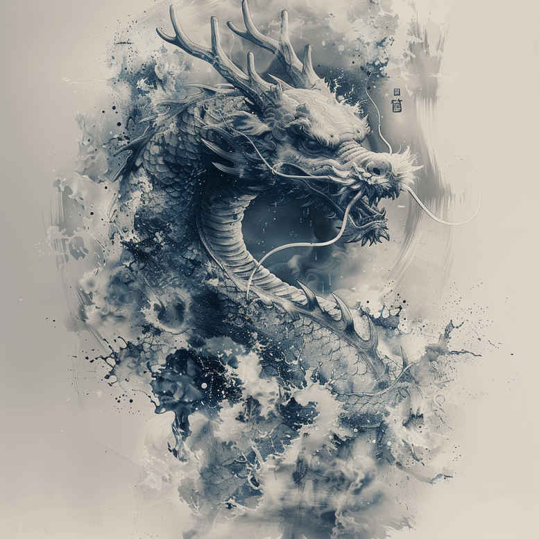dragons tattoo design ideas classic shading tribal motifs shows determination