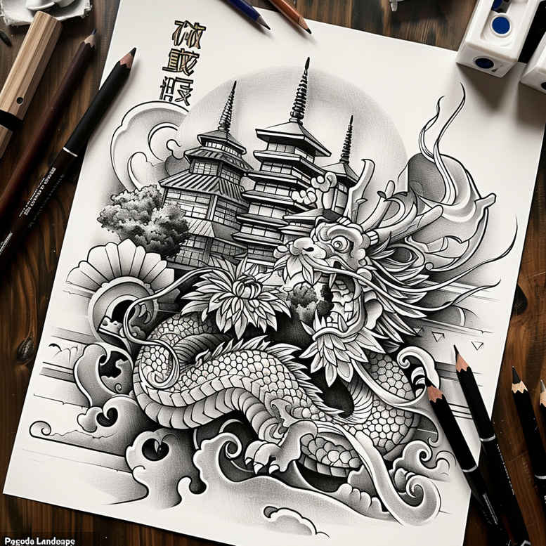 dragons tattoo design ideas ambiguous space wings meaning endurance