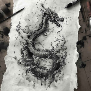 dragons tattoo design ideas classic motifs wings meaning strength