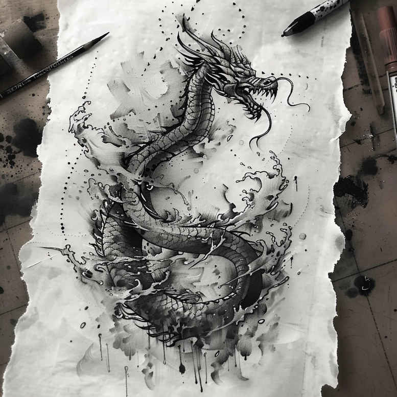 dragons tattoo design ideas classic motifs wings meaning strength