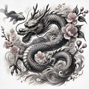 western-dragon – tattoo design ideas free ai generated – mutant – for-triceps – Gallery: dragons-inkby-ai