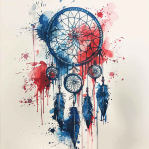 dreamcatcher-detail – tattoo design ideas free ai generated – realism-textured-light – for-shoulder – Gallery: dreamcatchers-inkby-ai