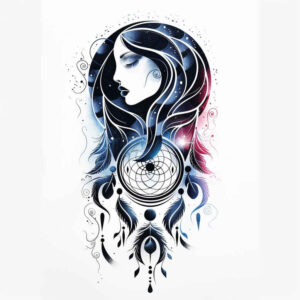 dreamcatcher-hoop – tattoo design ideas free ai generated – realism-skin-illusion – for-hand – Gallery: dreamcatchers-inkby-ai