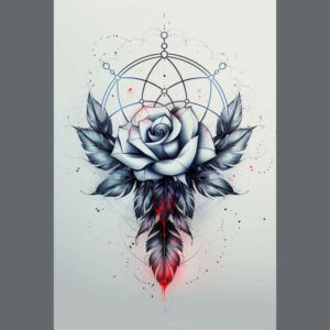 dreamcatcher-in-motion – tattoo design ideas free ai generated – realism-realistic-color – for-triceps – Gallery: dreamcatchers-inkby-ai