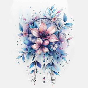dreamcatcher-in-shadow – tattoo design ideas free ai generated – realism-fine-lines – for-hand – Gallery: dreamcatchers-inkby-ai