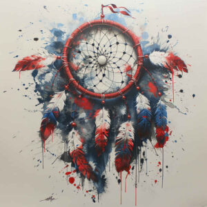 dreamcatcher – tattoo design ideas free ai generated – neotraditional-dynamic-color – for-hand – Gallery: dreamcatchers-inkby-ai