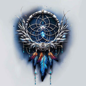 dreamcatcher-on-shoulder – tattoo design ideas free ai generated – neotraditional-modern-classic – for-outer-arm – Gallery: dreamcatchers-inkby-ai