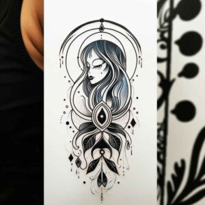 dreamcatcher-symbol-of-protection – tattoo design ideas free ai generated – neotraditional-dynamic-color – for-back-shoulder – Gallery: dreamcatchers-inkby-ai