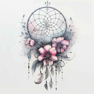 dreamcatcher-symbol-of-protection – tattoo design ideas free ai generated – realism-photo-ink – for-ankle – Gallery: dreamcatchers-inkby-ai