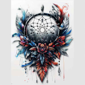 dreamcatcher-symbol-of-protection – tattoo design ideas free ai generated – realism-soft-transitions – for-abdomen – Gallery: dreamcatchers-inkby-ai