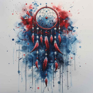 dreamcatcher-talisman – tattoo design ideas free ai generated – neotraditional-bold-texture – for-heel – Gallery: dreamcatchers-inkby-ai