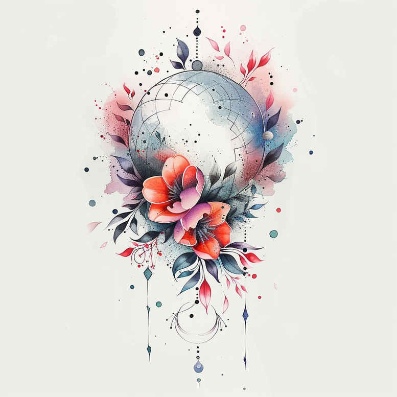 dreamcatcher-web – tattoo design ideas free ai generated – neotraditional-smooth-gradients – for-triceps – Gallery: dreamcatchers-inkby-ai