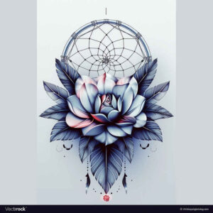 dreamcatcher-with-feathers – tattoo design ideas free ai generated – neotraditional-sharp-contrast – for-side-torso – Gallery: dreamcatchers-inkby-ai