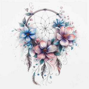 dreamcatcher-with-stars – tattoo design ideas free ai generated – realism-realistic-shadowing – for-upper-shoulder – Gallery: dreamcatchers-inkby-ai