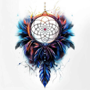 protective-tattoo – tattoo design ideas free ai generated – neotraditional-subtle-tone – for-shoulder-blade – Gallery: dreamcatchers-inkby-ai