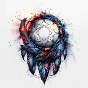protective-tattoo – tattoo design ideas free ai generated – realism-realistic-lighting – for-side – Gallery: dreamcatchers-inkby-ai