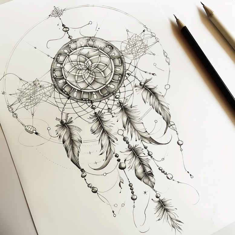 dreamcatchers tattoo design ideas symbolic airy for upper arm