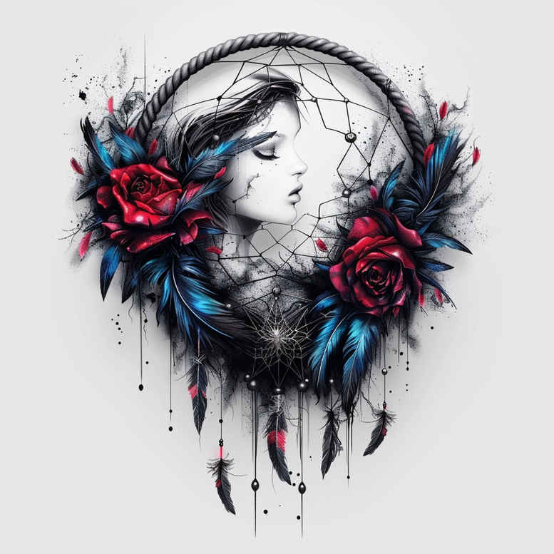 dreamcatchers tattoo design ideas fine dot artistic for back