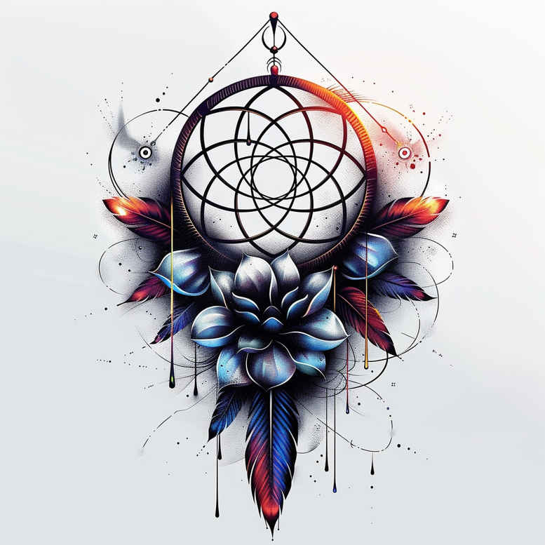 dreamcatchers tattoo design ideas pinprick delicate curves embodying perseverance