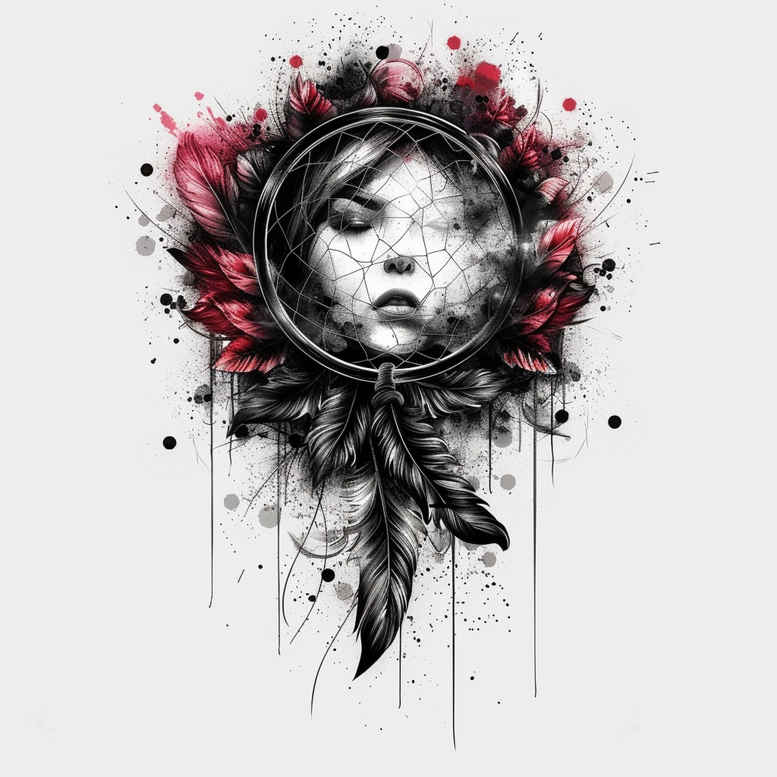 dreamcatchers tattoo design ideas pure motif delicate lines for back of neck