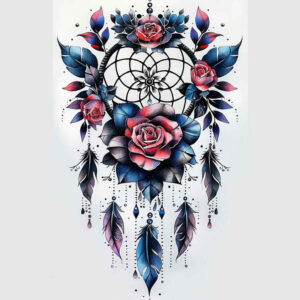 dreamcatchers tattoo design ideas empty space delicate textures symbolising resilience