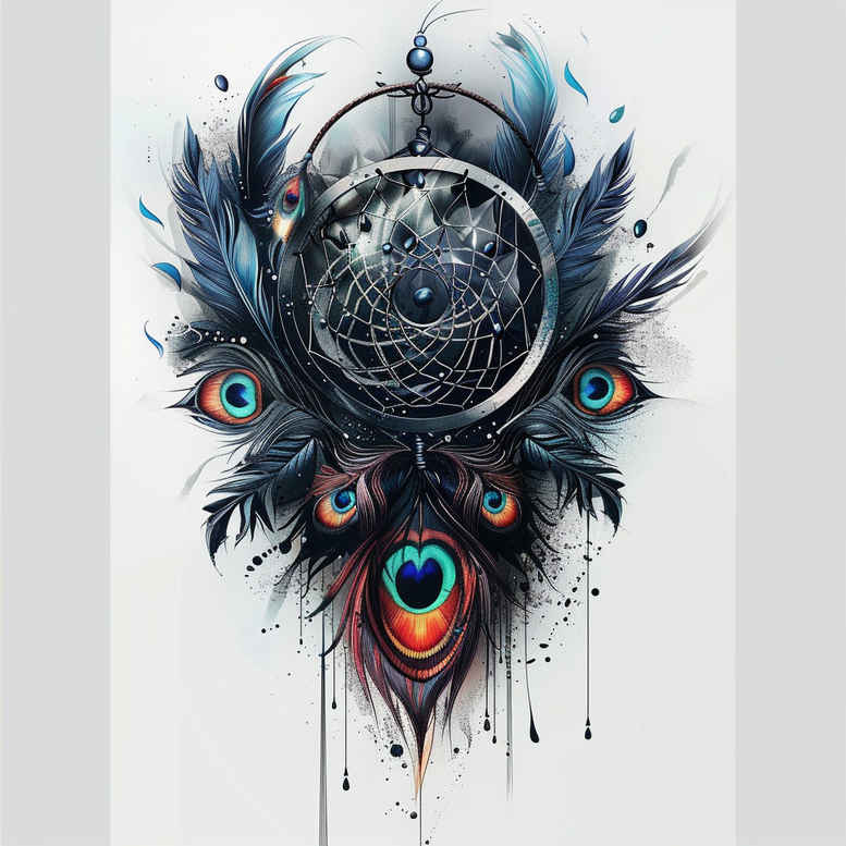 dreamcatchers tattoo design ideas unadorned detailed patterns strength and power