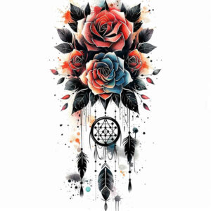 dreamcatchers tattoo design ideas simple form detailed threads symbolising perseverance