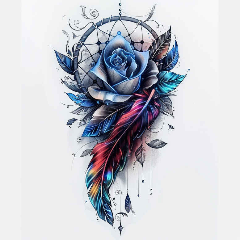 dreamcatchers tattoo design ideas pure shape feather tassels represents perseverance
