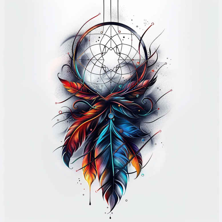dreamcatchers tattoo design ideas single dot feathers for sternum