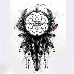 dreamcatchers tattoo design ideas lightweight feathers represents determination