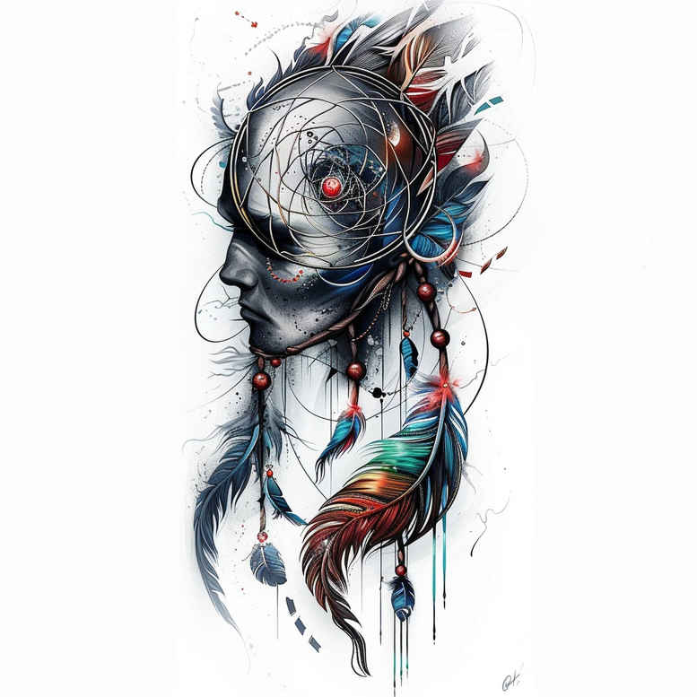 dreamcatchers tattoo design ideas modest layered details for upper shoulder
