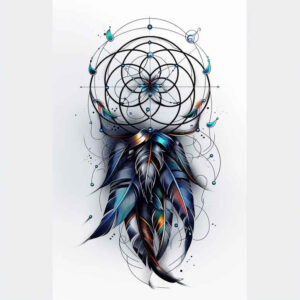 dreamcatchers tattoo design ideas pure outline natural elements embodying resilience
