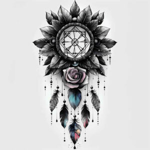 dreamcatchers tattoo design ideas point minimal natural elements represents endurance