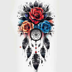 dreamcatchers tattoo design ideas gentle ornamental for lower leg
