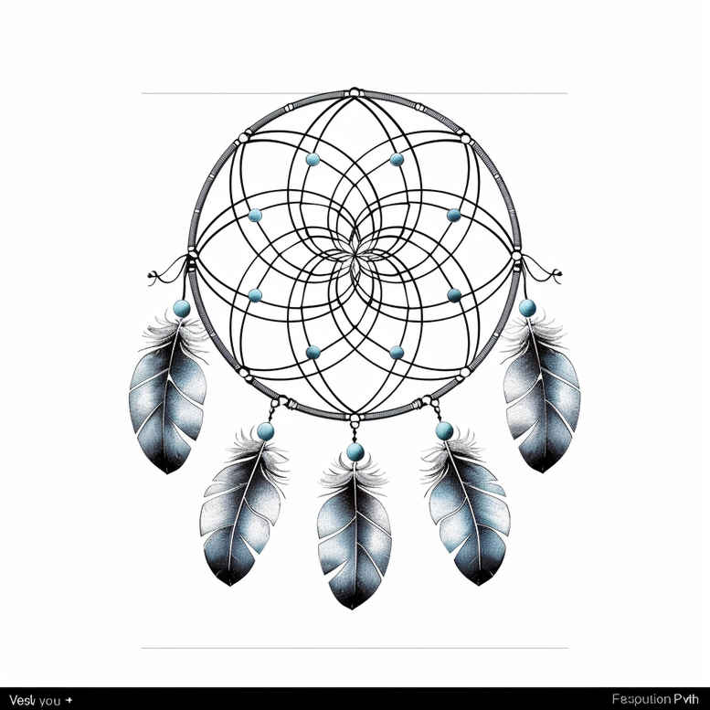 dreamcatchers tattoo design ideas outline only soft lines for ribs