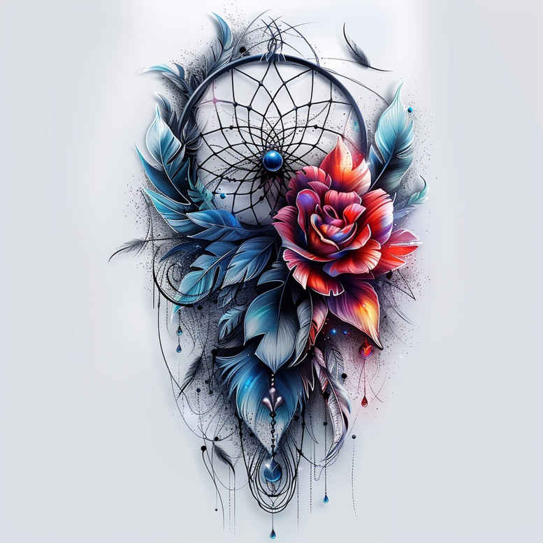 dreamcatchers tattoo design ideas no shading spiritual meaning symbol of endurance