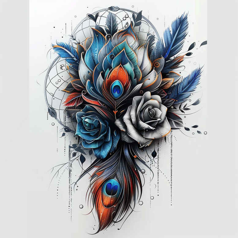 dreamcatchers tattoo design ideas thin line spiritual symbol for sternum