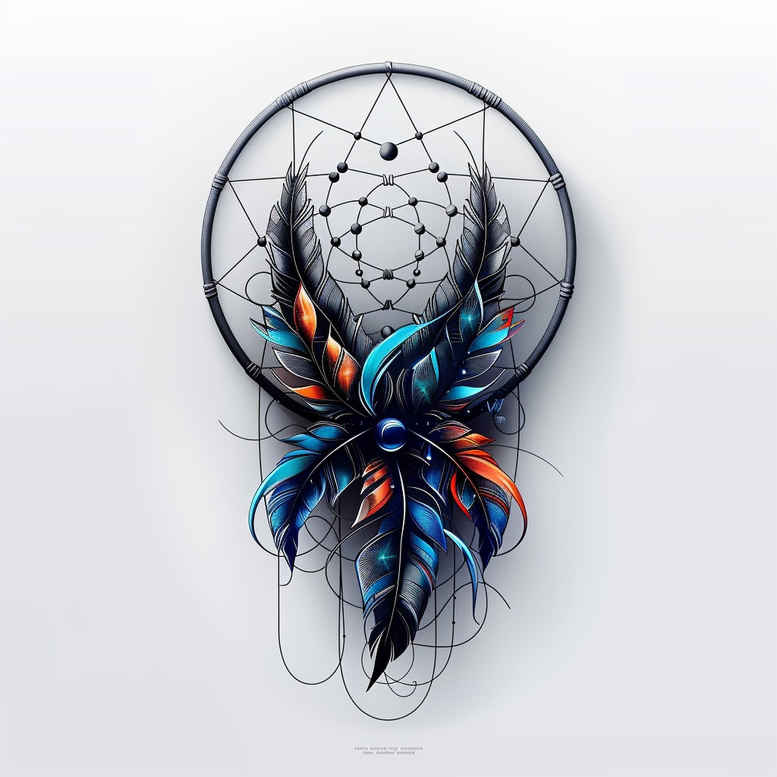 dreamcatchers tattoo design ideas essential spiritual symbol for thigh